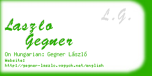 laszlo gegner business card